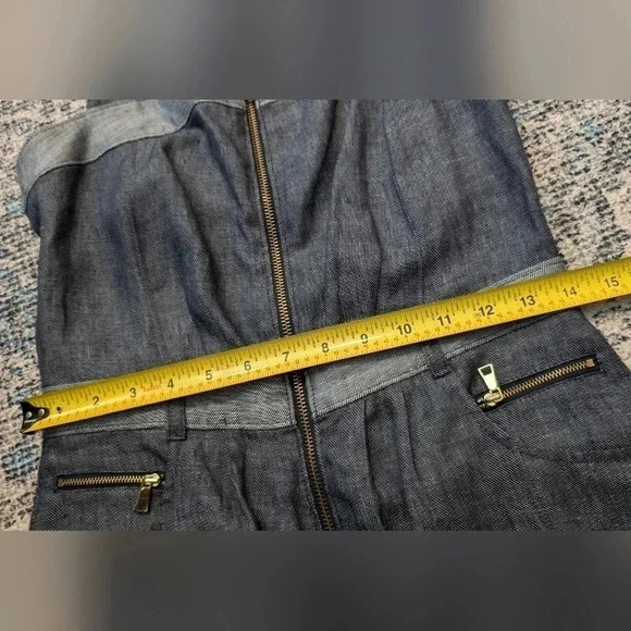 Cynthia Steffe Mid denim summer dress size 2 - Picture 4 of 6